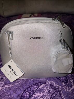 Corkcicle Adair Cross Body Silver Lunch Box